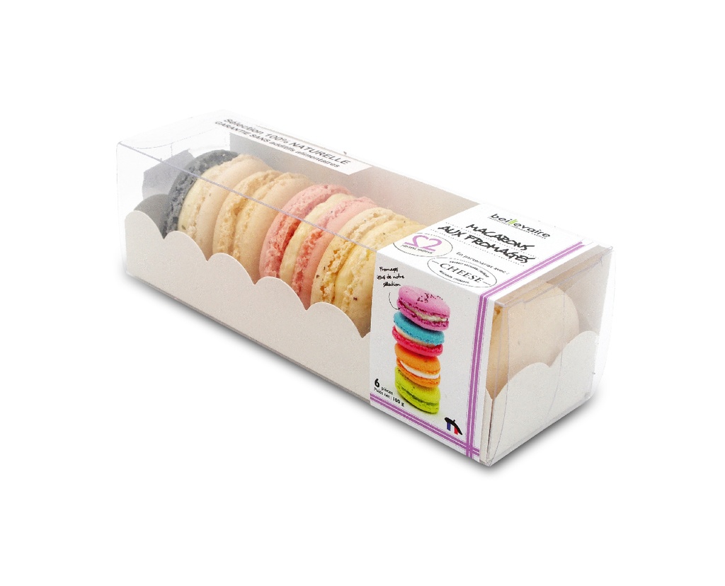 Macarons au fromage Beillevaire 1x6pc = 100g