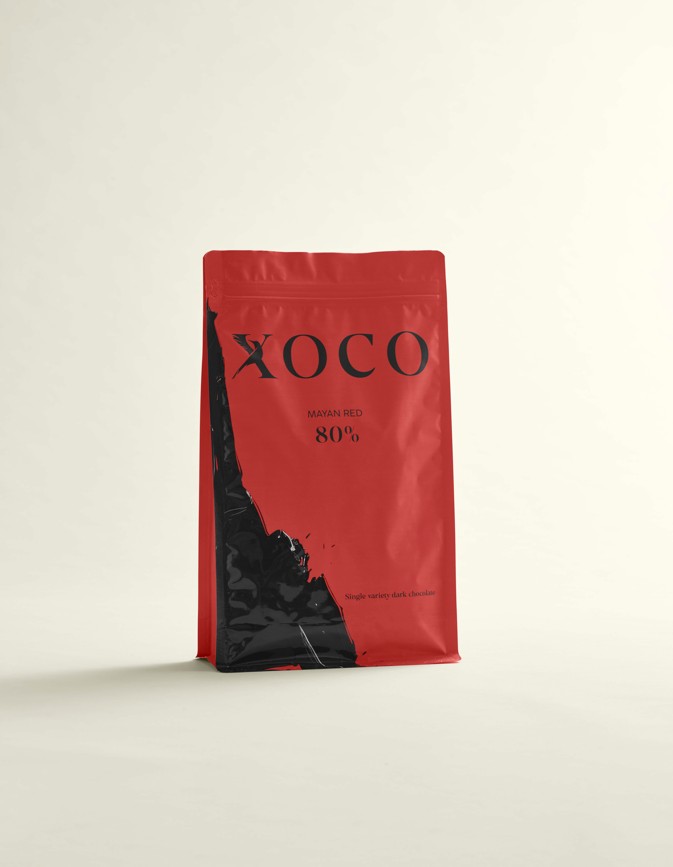 [XO-MR801C] Mayan Red 80% - DARK CHOCOLATE (COINS)