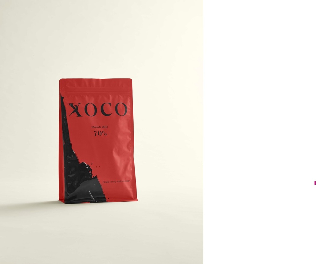 [XO-MR701C] Mayan Red 70 % - DARK CHOCOLATE (COINS)