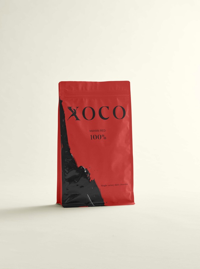 [XO-MR1001C] Mayan Red 100 % - DARK CHOCOLATE (COINS)