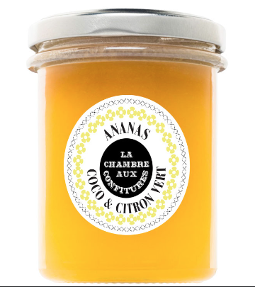 CONFITURE ANANAS COCO CITRON VERT - 200 gr