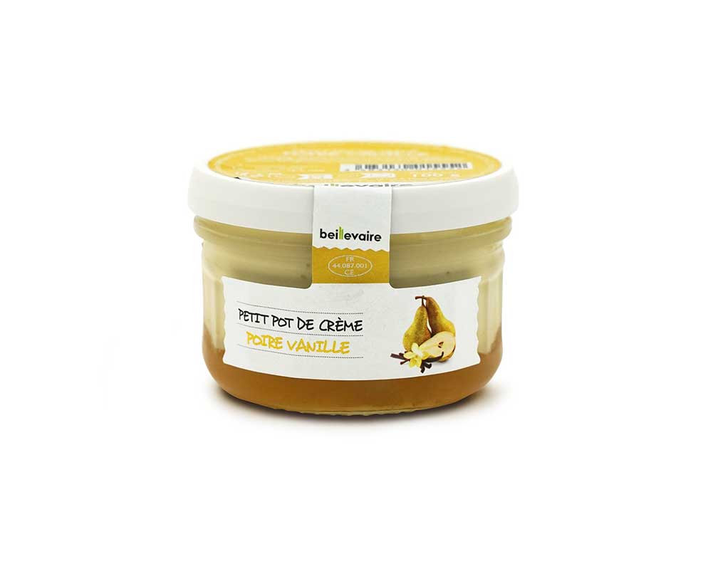 [BEI-1555] PETIT POT DE CREME POIRE VANILLE