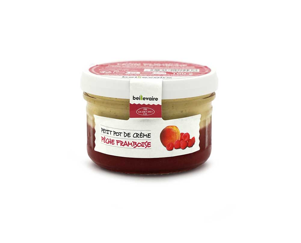 [BEI-1553] PETIT POT DE CREME PECHE FRAMBOISE 