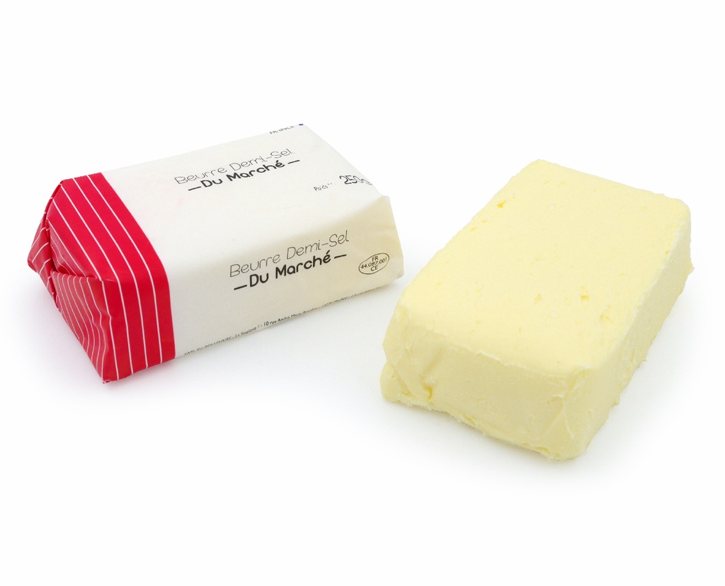 [BEI-5378] BEURRE DU MARCHE PAST DEMI SEL 250G