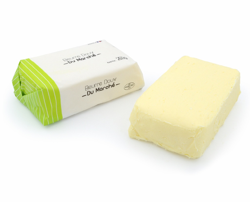 BEURRE DU MARCHE PAST DOUX 250GR