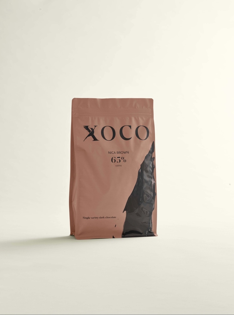 [XO-NB651C] NICA BROWN 65% - DARK CHOCOLATE (COINS)