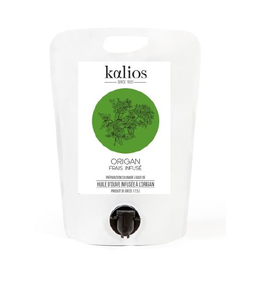 [K-HIKORIBIB] Huile d'olive infusée Origan - BIB 2.5L