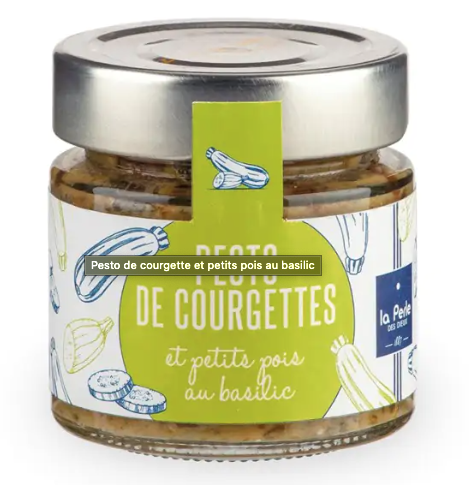 [LPD-ETART01] PESTO DE COURGETTE ET PETITS POIS AU BASILIC
