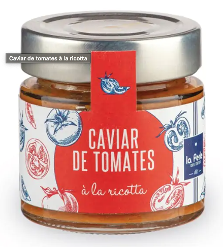[LPD-ETART04] CAVIAR DE TOMATE A LA RICOTTA