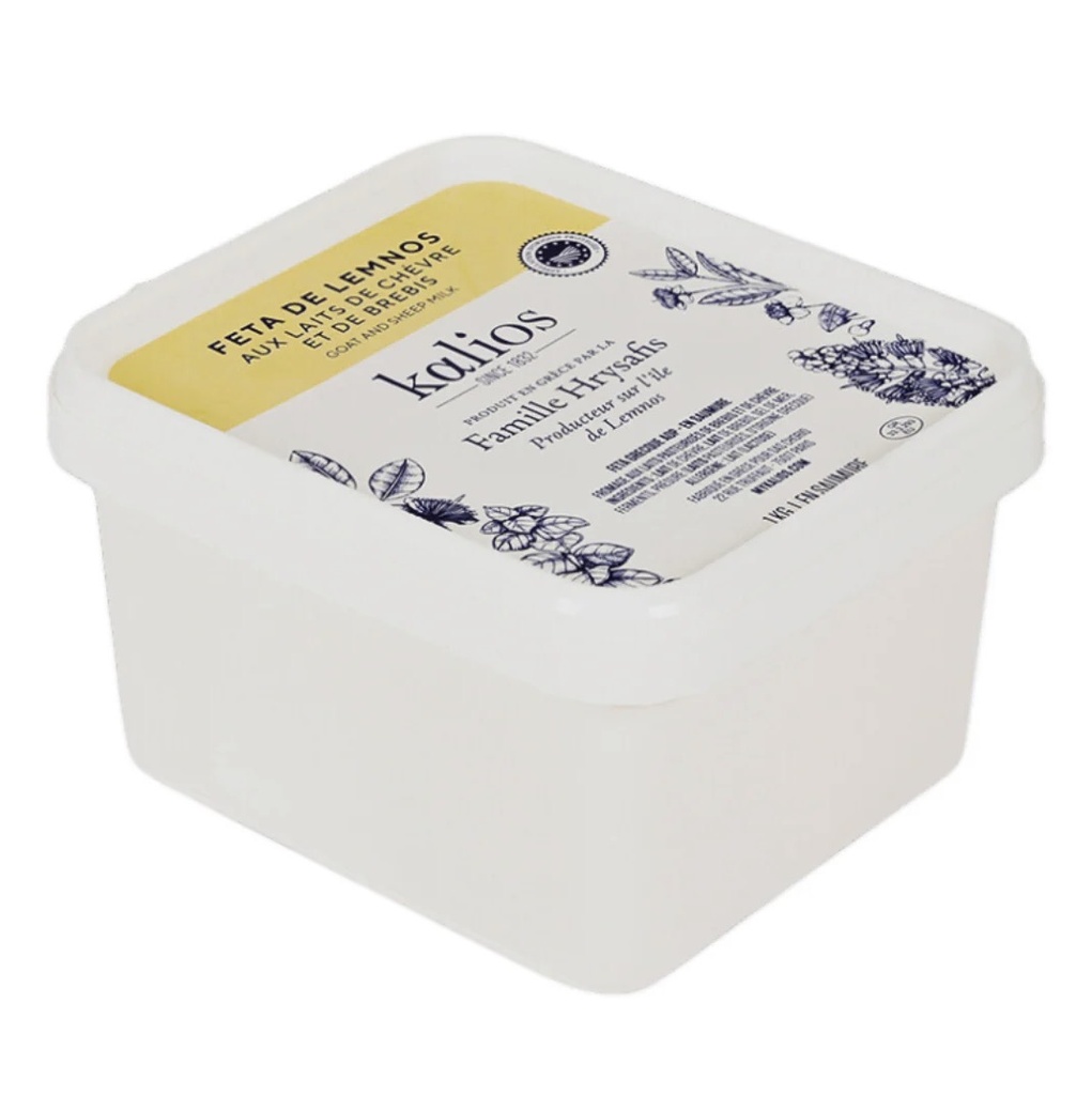 FETA AOP de Lemnos 4Kg en saumure Slice 100g