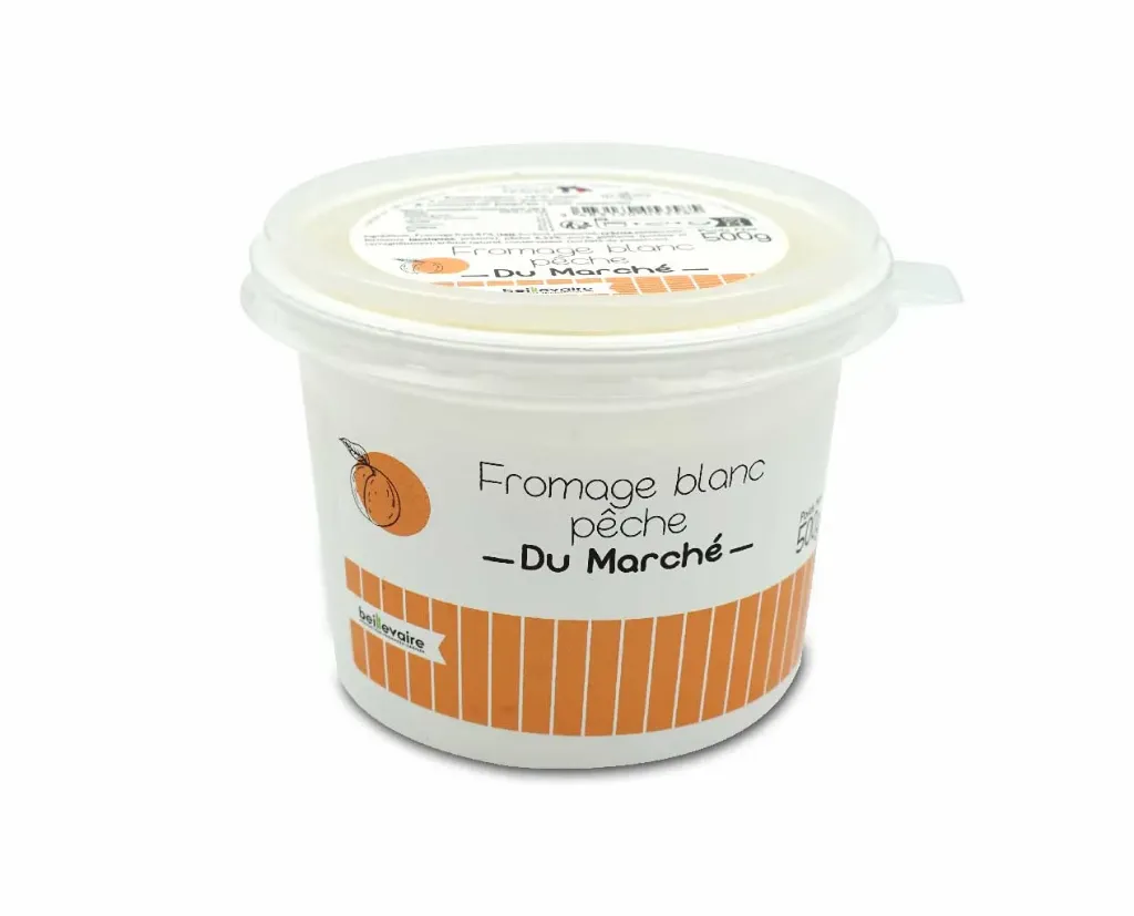 FROMAGE BLANC AUX FRUITS - PÊCHE (500G)