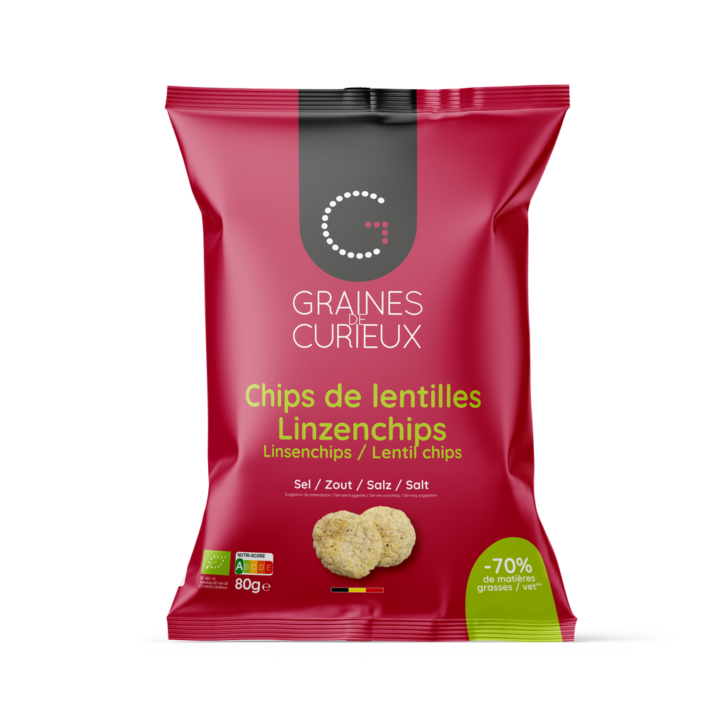 Chips de lentilles Sel 40 g BIO