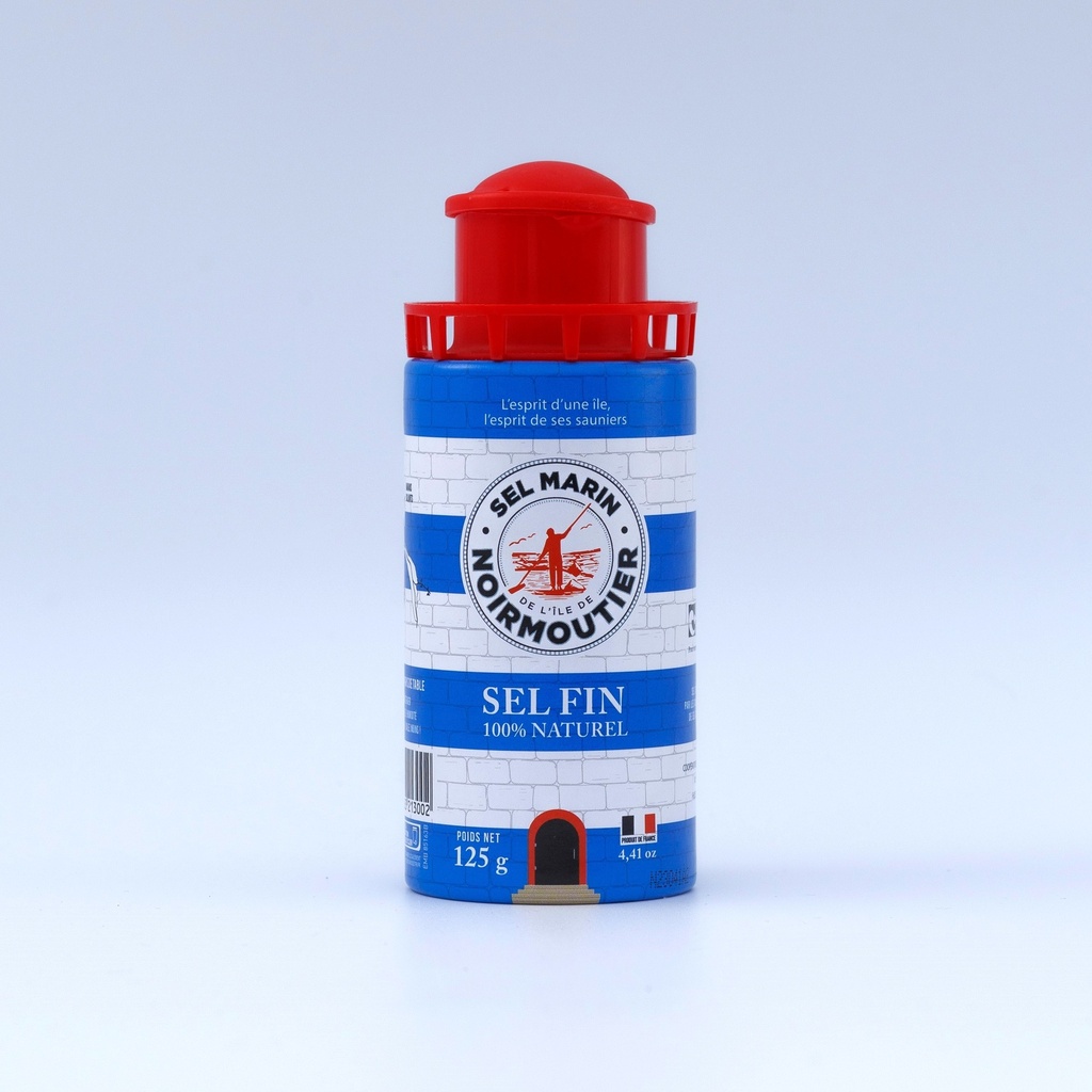 [AQU-SP-125] Salière Sel fin de NOIRMOUTIER avec phare 125g