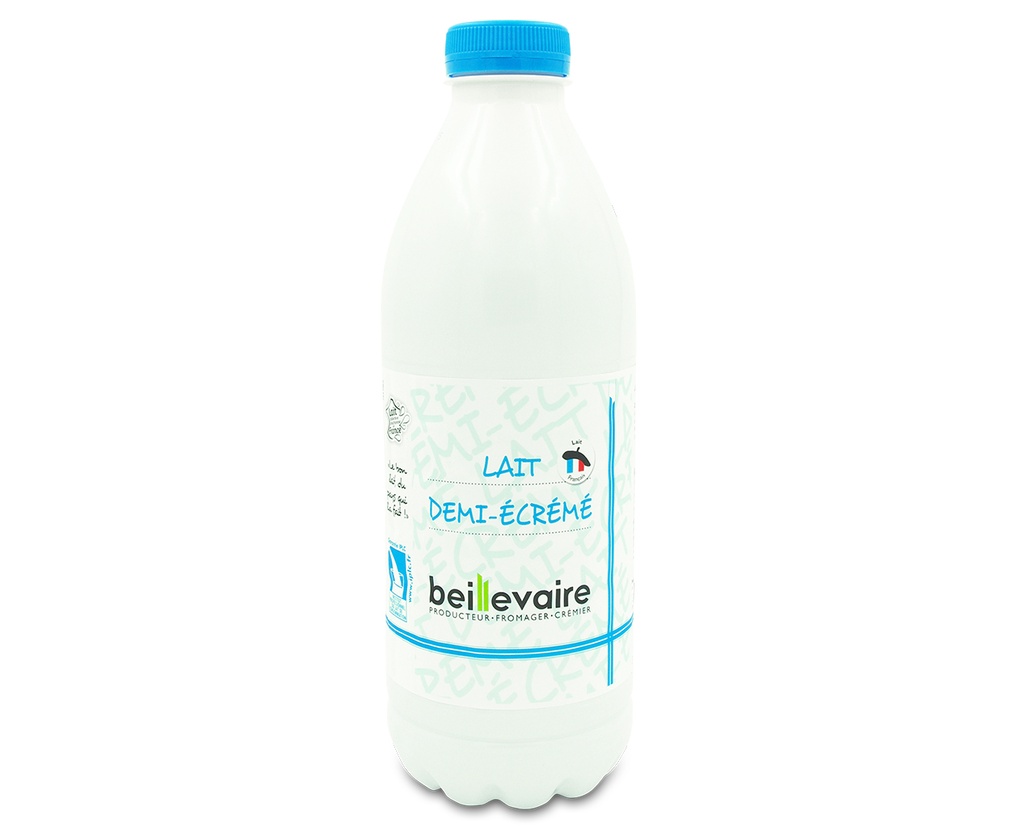 Lait Beillevaire UHT 1/2 écrémé