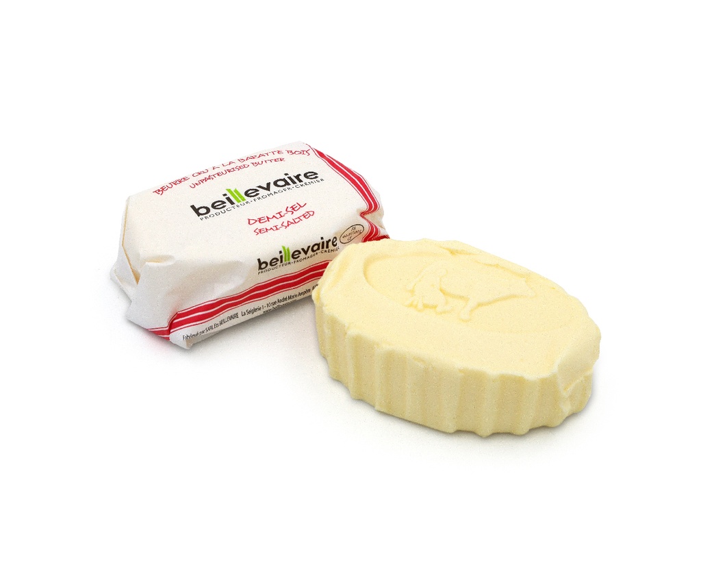 [BEI-5001] Beurre cru 125g 1/2 sel