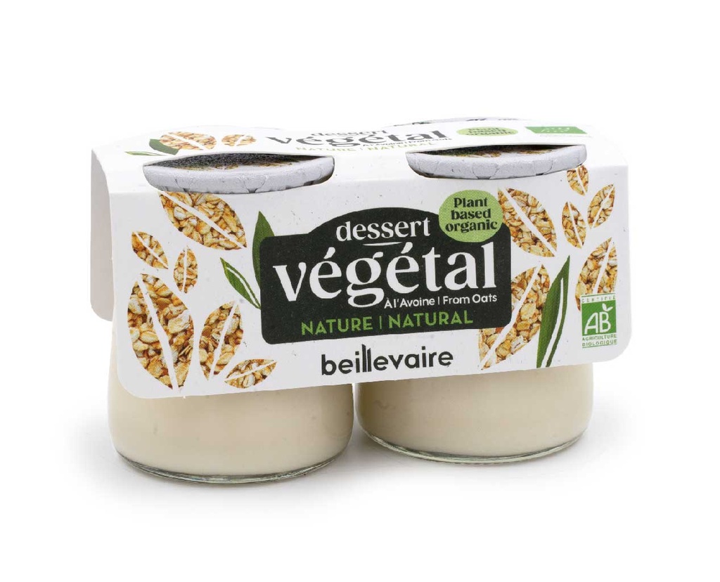DESSERT VEGETAL NATURE BIO X2