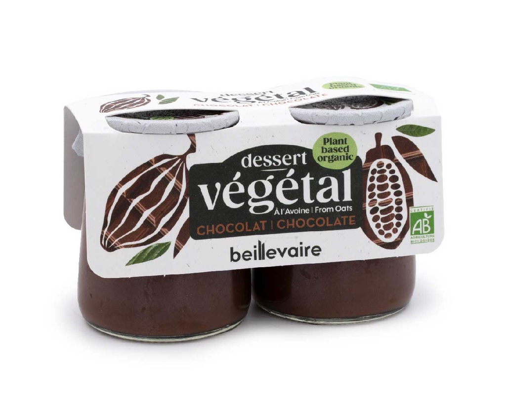 DESSERT VEGETAL CHOCOLAT BIO X2