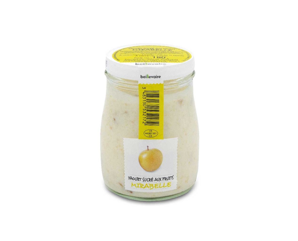 YAOURT A L'ANCIENNE FRUITS MIRABELLE