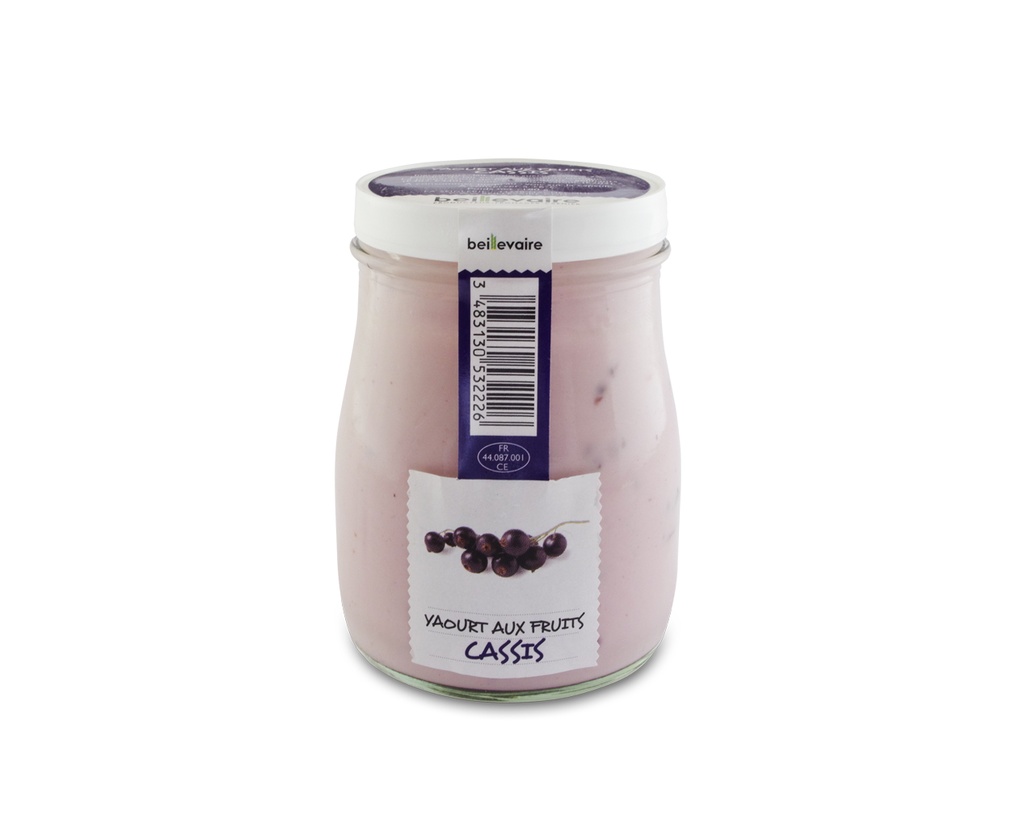 YAOURT A L'ANCIENNE FRUITS CASSIS
