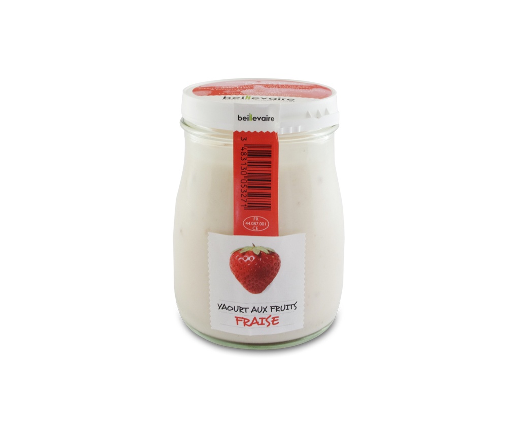 YAOURT A L'ANCIENNE FRUITS FRAISE