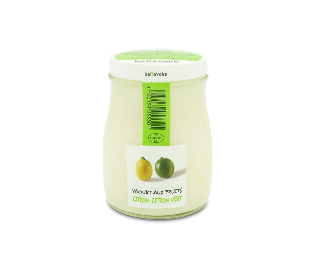 [BEI-5330] YAOURT A L'ANCIENNE FRUITS CITRON VERT