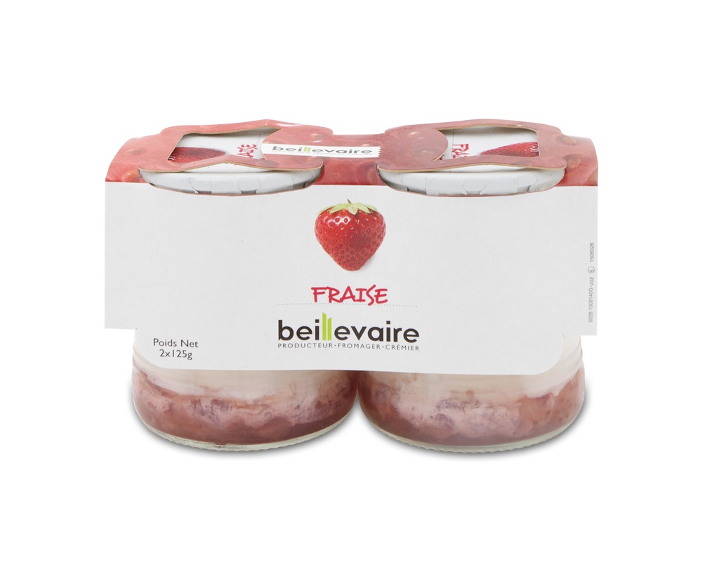 [BEI-5368] YAOURT FRUITS L.E X2 FRAISE