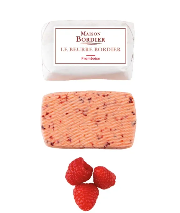 BEURRE PLAQUETTE 125G A LA FRAMBOISE