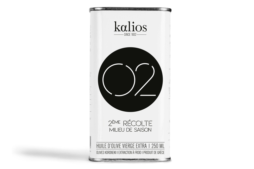 Huile d'olive Kalios v.e Cuvée 02 equilibre Bidon 250ml