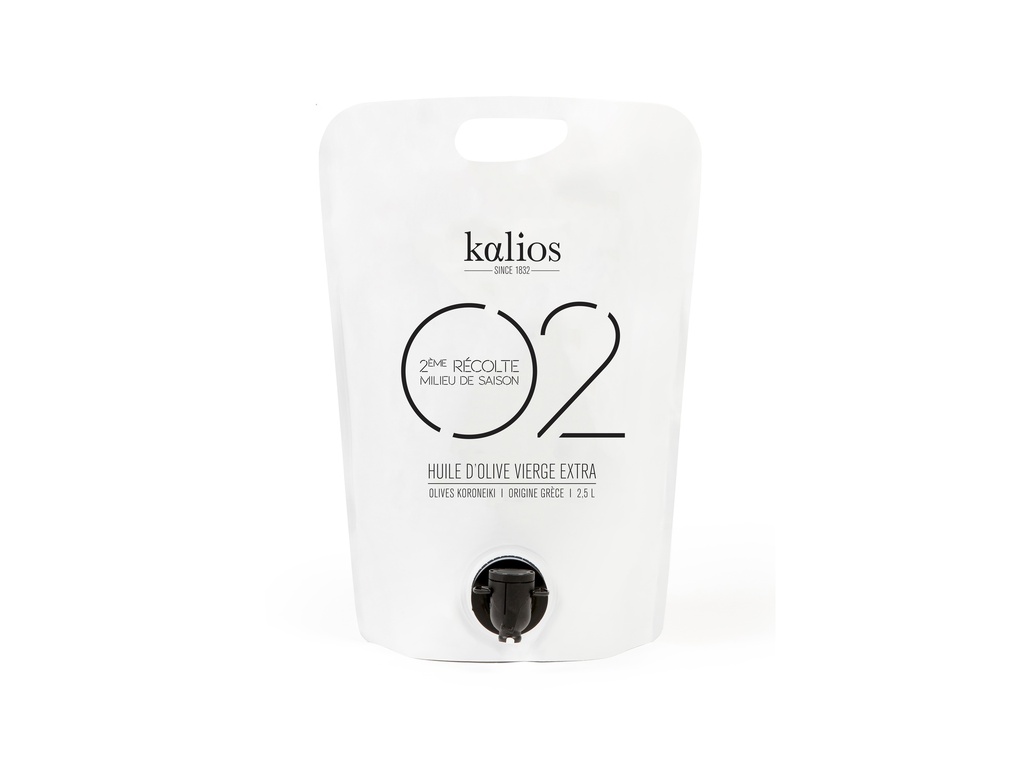 Huile d'olive Kalios v.e Cuvée 02 equilibre BIB 2,5L