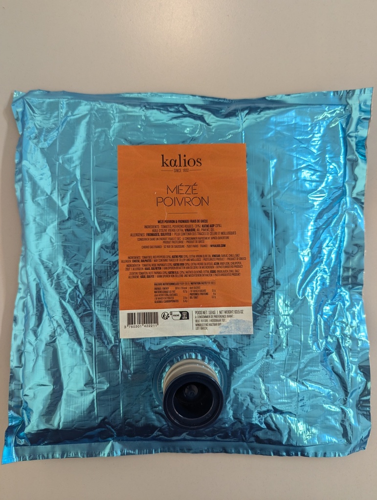 [KG-MEZE-POIVR] Mézé Poivrons - 1,8Kg