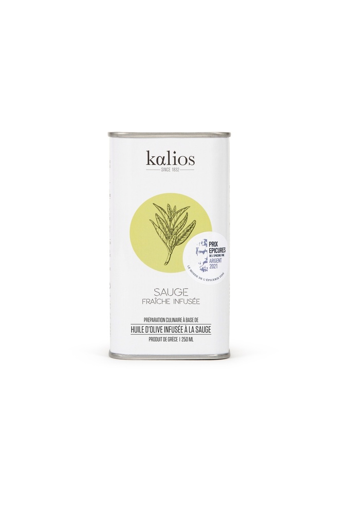 Huile D'olive Kalios v.e. Infusée Sauge Bidon 250ml