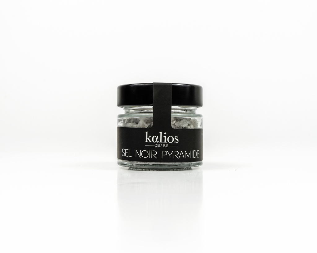 Sel Pyramide Noir : Sel de Mer à l'Encre de Seiche - 35gr