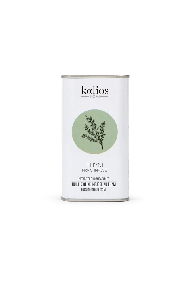 Huile D'olive Kalios v.e. Infusée Thym Bidon 250ml