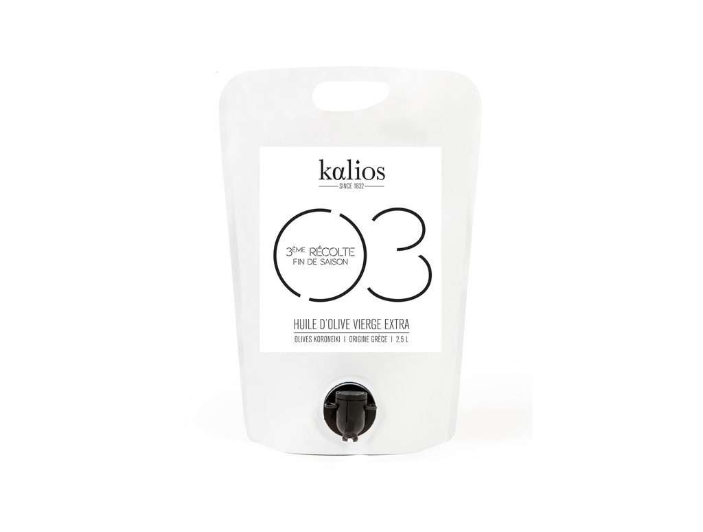 [KG-03-BIB] Huile d'olive Kalios v.e. Cuvée 03 Bib 2,5L